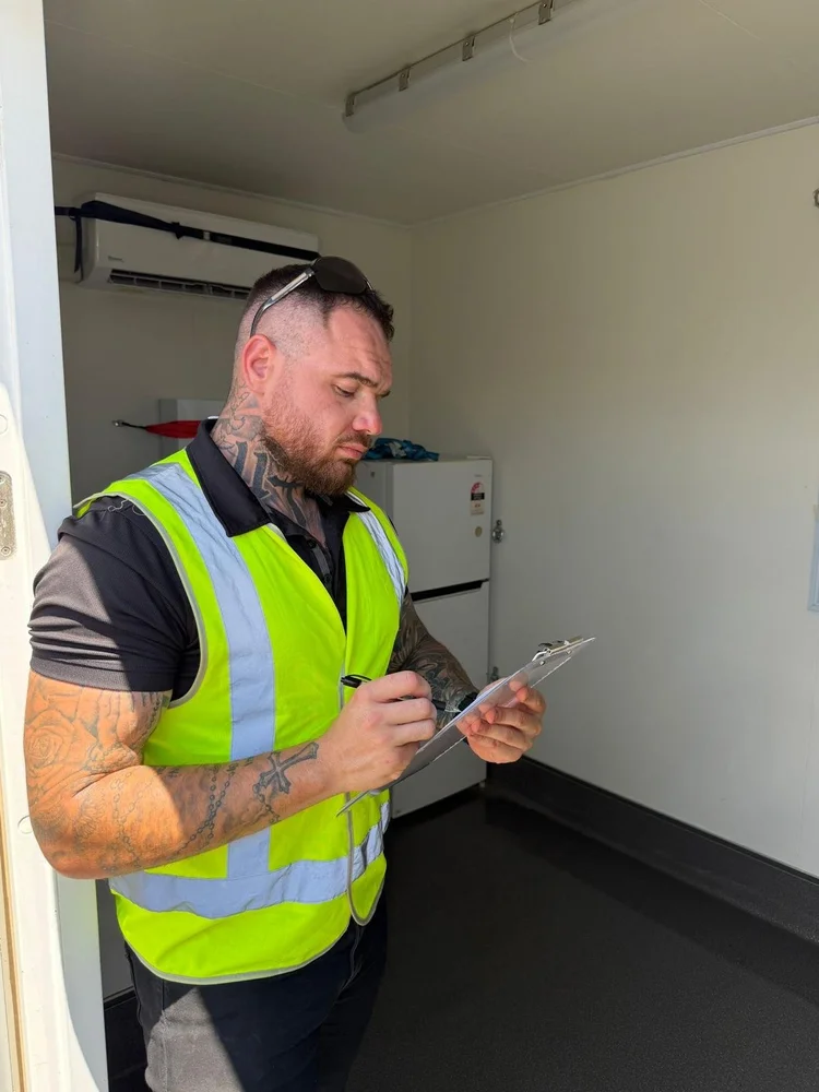 Blackstone Group facilities officer conducting a site inspection